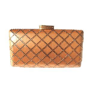 Rose Gold Evening Clutch Purse